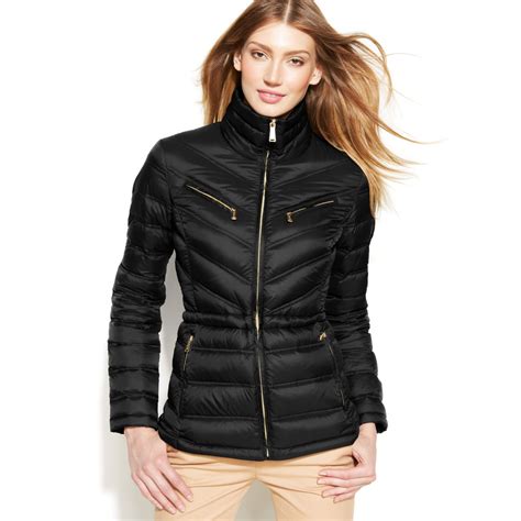 black magic michael kors jacket|Michael Kors puffer jacket.